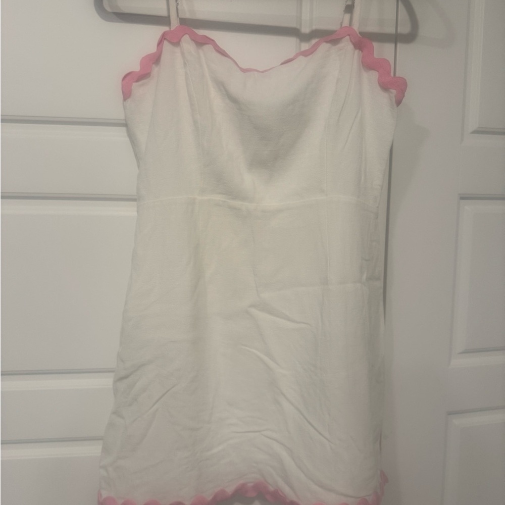 Charming White and Pink Dress